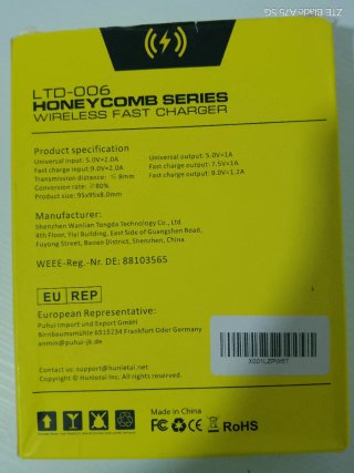 Cargador Inalámbrico LTD Honeycomb Series