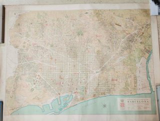 Mapa Antiguo Barcelona 1966