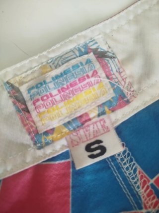 Pantalón corto cuadros Polinesia