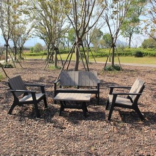 CHILLVERT Conjunto de Jardín Siros de Resina