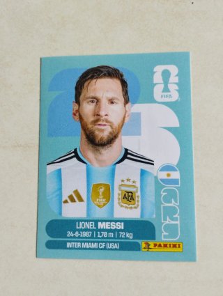 Cromo Messi Mundial 2026 FIFA Panini