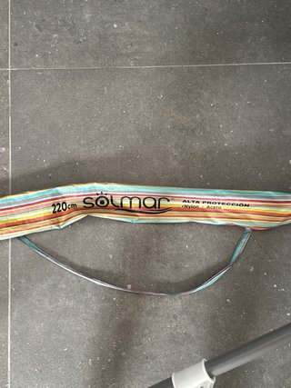 Sombrilla playa 220 cm rayas