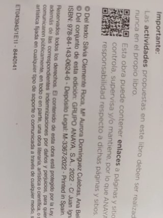Libro de texto biología y geología 3° eso