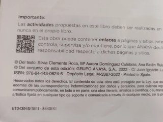 Libro de texto biología y geología 3° eso