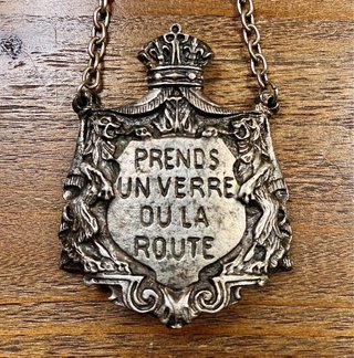Lote de 4 placas francesas de licorera c. 1920