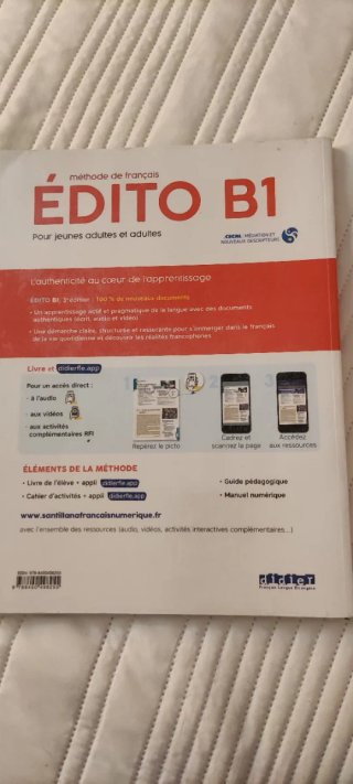 Libro de francés Édito B1