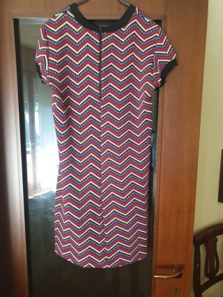 Abito donna fantasia zig-zag
