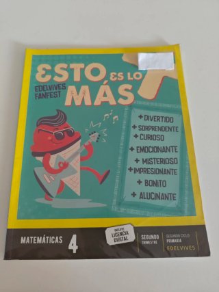 Matemáticas 4, Segundo Ciclo Primaria, Edelvive...