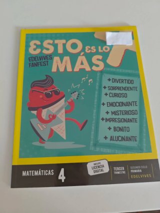 Matemáticas 4, Segundo Ciclo Primaria, Edelvive...