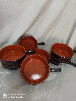 Terrine in terracotta, set of 7