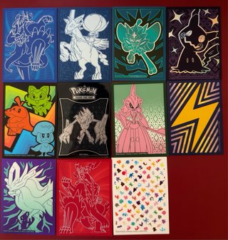 Lotto Pokemon sleeve da collezione