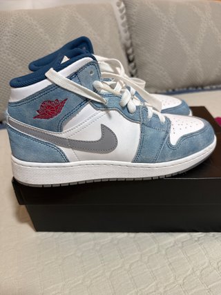 Zapatillas Air Jordan 1 Azul y Blanco unisex
