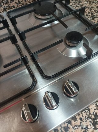 Encimera de gas acero inoxidable marca Teka