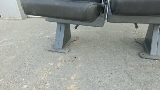 Asiento individual furgoneta negro