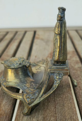 Antiguo tintero Art Nouveau