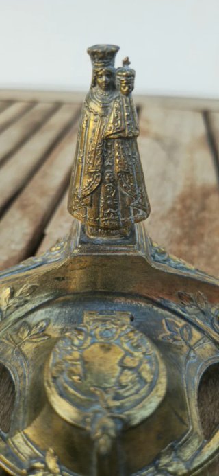 Antiguo tintero Art Nouveau