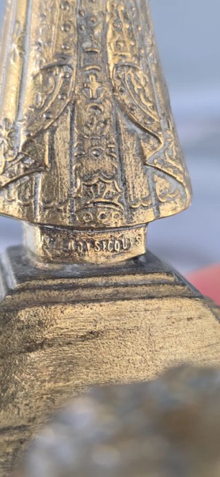 Antiguo tintero Art Nouveau
