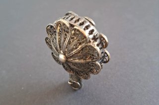 Antiguo sonajero de plata