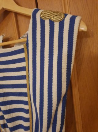 Vestido rayas azul y blanco 12 años