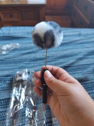Bolígrafos peludos decorativos (8 unidades)