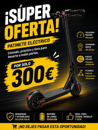 Patinete Eléctrico Oferta 300€