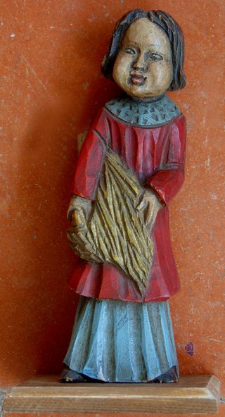 Figura campesina madera 1956