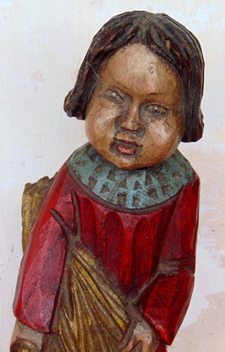 Figura campesina madera 1956
