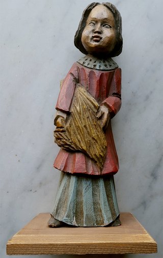 Figura campesina madera 1956
