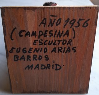 Figura campesina madera 1956