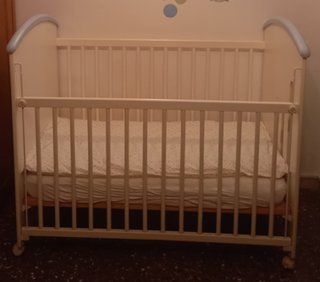 Cuna madera ositos 120x65