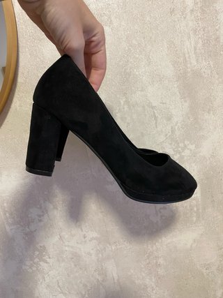 Zapatos de tacon negros talla 37