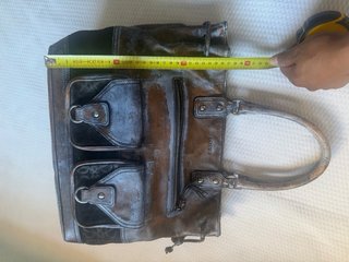 Bolso Loewe Marrón y Plateado