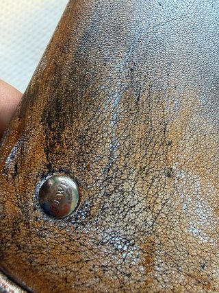 Bolso Loewe Marrón y Plateado