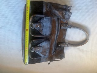 Bolso Loewe Marrón y Plateado