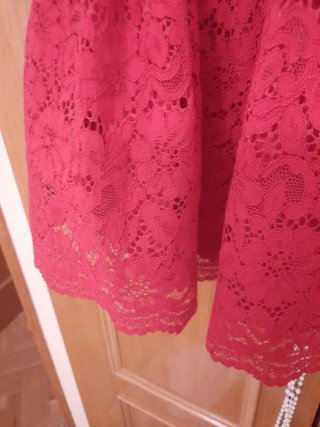 Vestido rojo encaje 12 años