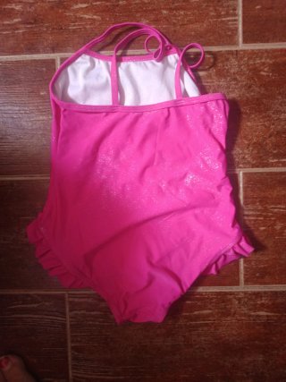 Costume da bagno per bambina Barbie rosa