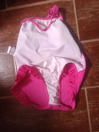 Costume da bagno per bambina Barbie rosa