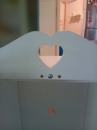 Armario y carrito de madera infantil