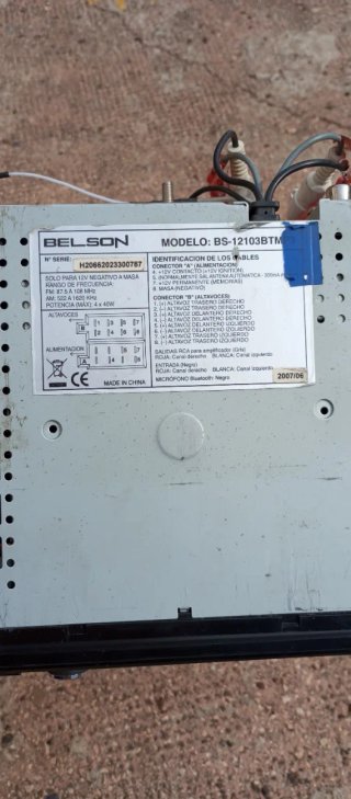 Radio Coche Belson BS-12103BTMP3 CD/MP3 Bluetooth
