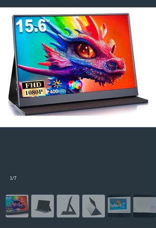Monitor portatile nuovo 15.6 FHD HDR