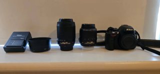 Pack Nikon D5100 + 2 Objetivos (18-55 y 55-200mm)