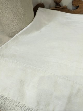 Almohadón antiguo lino s. XIX-XX