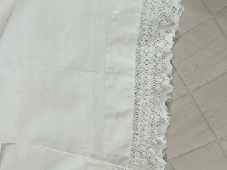Almohadón antiguo lino s. XIX-XX