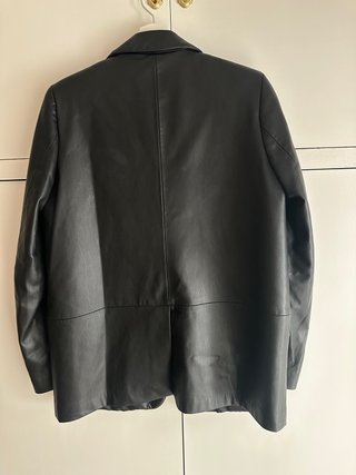 Chaqueta efecto piel Zara Negra