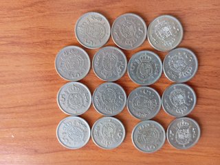 5 Pesetas 1957, 1975, 1980