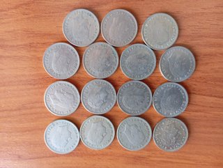 5 Pesetas 1957, 1975, 1980