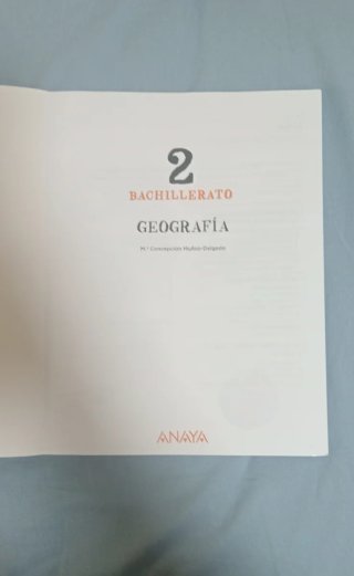 Geografía 2o Bachillerato
