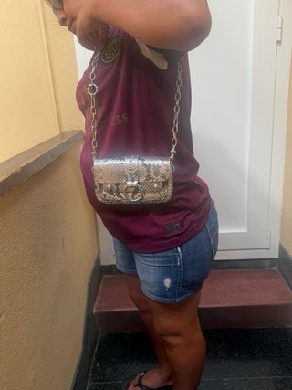 Bolso Zadig & Voltaire plateado serpiente