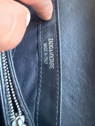 Bolso Zadig & Voltaire plateado serpiente