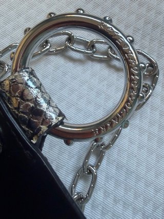 Bolso Zadig & Voltaire plateado serpiente